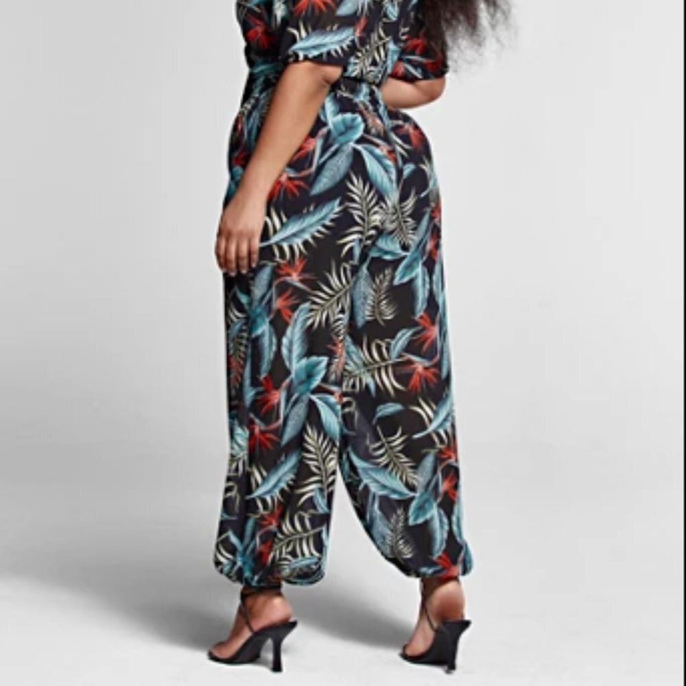 #6❤️ NEW FASHION TO FIGURE MONIQUE TROPICAL PRINT JOGGE - Picture 4 of 6